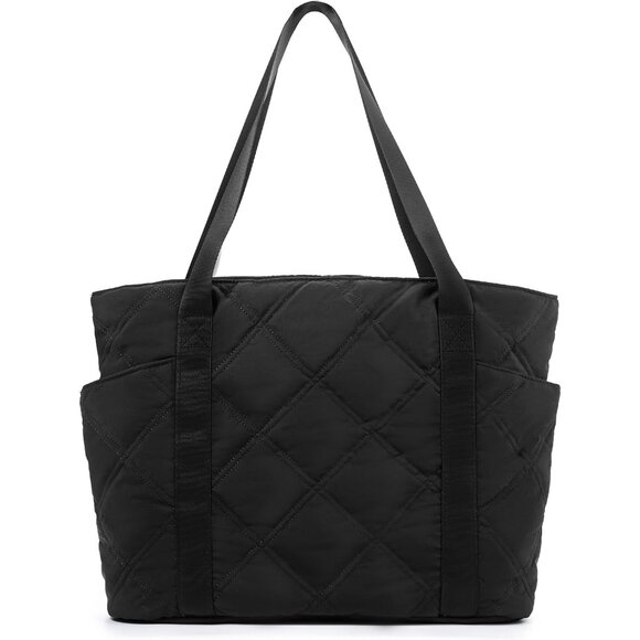 Large Water-Resistant Quilted Tote for Women - Ideal for Work and Travel - Picture 7 of 7